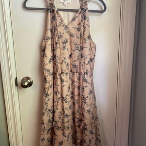 Peach Love California Pink High Low Halter Dress